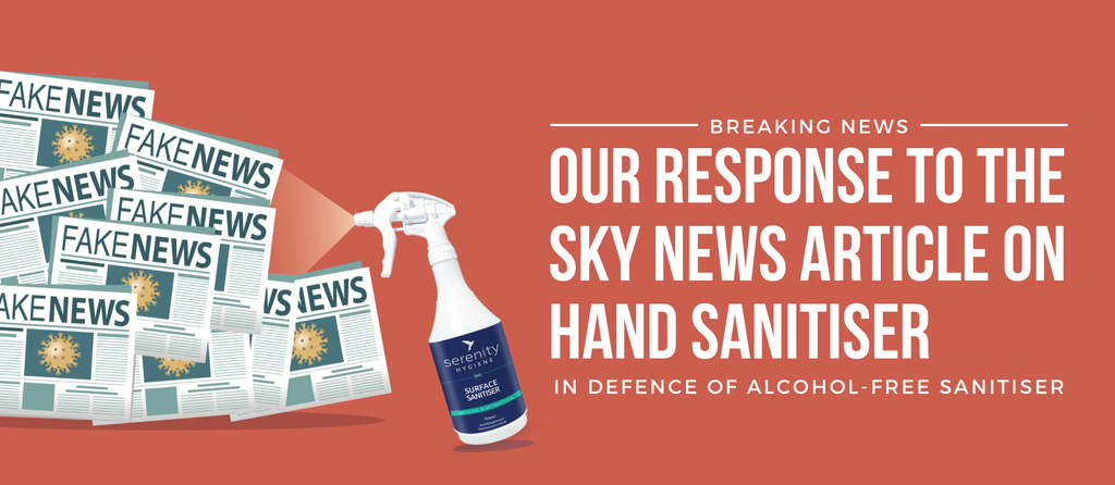 Our response to the Sky News article on hand sanitiser