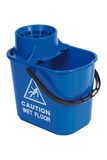 Colour Coded Heavy Duty Bucket w/wringer 15 Litre