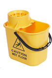 Colour Coded Heavy Duty Bucket w/wringer 15 Litre