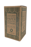 Paper Drinking Straws Black 8 Inch 20cm (Pack of 250)