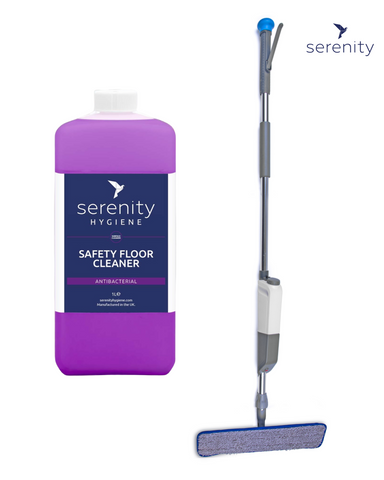 Serenity Hard Floor Misting Mop Kit (Safety Floor Cleaner)